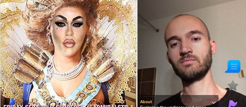 פרופיל הגריינדר של דריס ורהובן והזמנה להופעה של פנסי פרזנטס