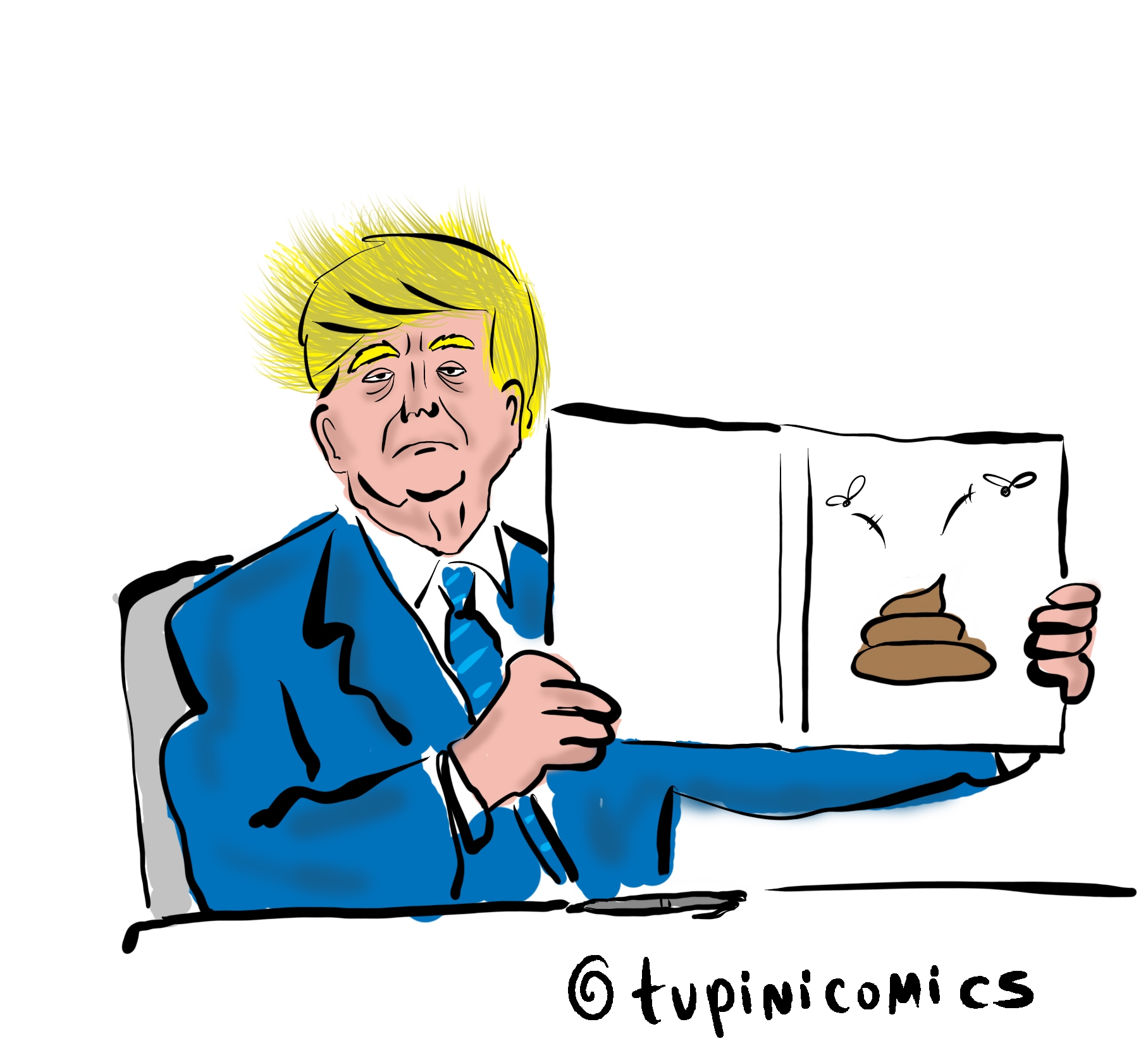 נשיא ארה"ב דונלד טראמפ 🖼️ Tupinicomics cc-by